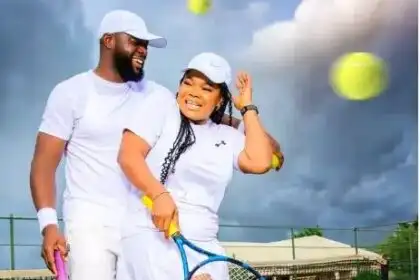 Ruby Ojiakor and Moc Madu hint to their first child's impending birth.
